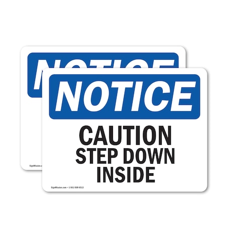Signmission 10 in Height, 14 in Width, Vinyl Decal, Rectangle OS-2PACK-NS-D-1014-L-10506
